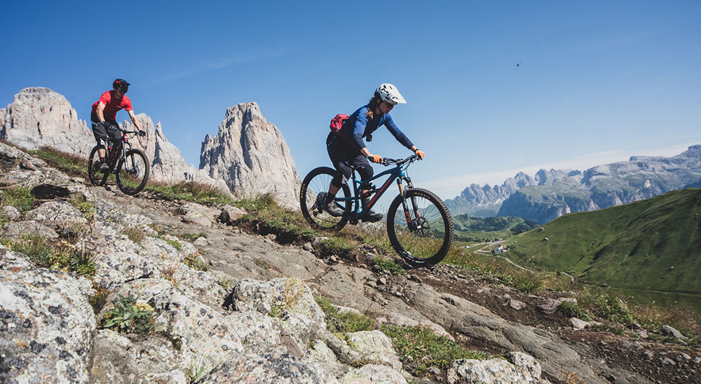 E-bike and MTB at high altitude